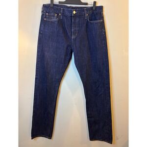 Outerknown S.E.A. Local Straight Fit Selvedge Jeans 34 x 34 Dark Wash